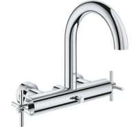 Двухвентильный смеситель для ванны Grohe Atrio New настенный монтаж, крестообразные ручки 25010003