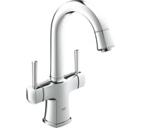 Смеситель для раковины Grohe Grandera с двумя рукоятками, поворотный излив 21107000