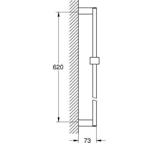 Душевая штанга Grohe Euphoria Cube 600 мм 27892000