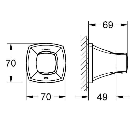 Настенный держатель для душа Grohe Grandera 27969000