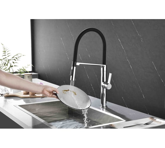 Смеситель для кухни Paulmark Barrel хром Ba214029-CR