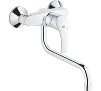 Однорычажный смеситель для мойки Grohe Eurosmart настенный монтаж 32224002
