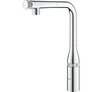 Смеситель для мойки Grohe Essence Smart Control с выдвижным L-образным изливом 31615000