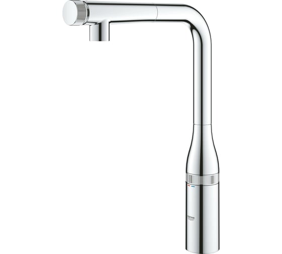Смеситель для мойки Grohe Essence Smart Control с выдвижным L-образным изливом 31615000 1
