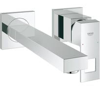 Смеситель для раковины Grohe Eurocube на два отверстия, вынос 230 мм, настенный монтаж 23447000