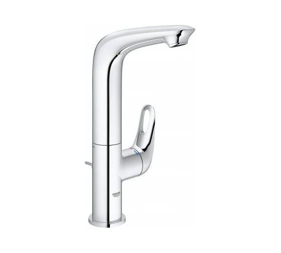 Смеситель для раковины Grohe Eurostyle 2015 со сливным гарнитуром, высокий излив 23569003