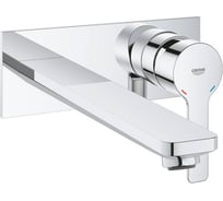Смеситель для раковины Grohe Lineare New на два отверстия, вынос 210 мм, настенный монтаж 23444001