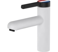 Смеситель для умывальника A-five Rose латунь, D35, белый + черный А5-0921