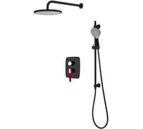 Душевая система a-five (Lt) D35, серия Rose черный + красный, А5-1056