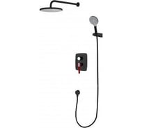 Душевая система a-five (Lt) D35, серия Rose черный + красный, А5-1057