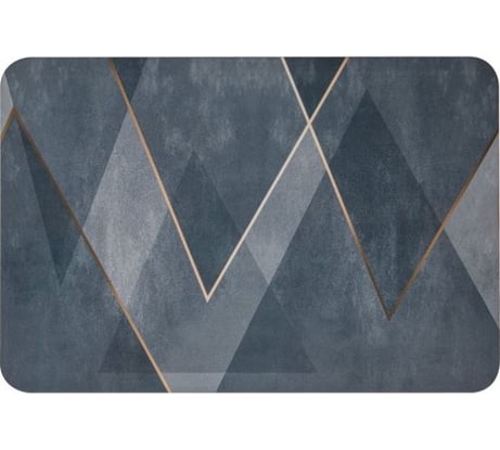 Коврик влаговпитывающий PERFECTO LINEA серия DIATOMITE, 40x60 см, sharp lines, 22-406001