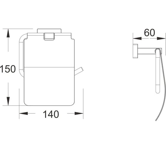 Бумагодержатель SHEVANIK SG5605C