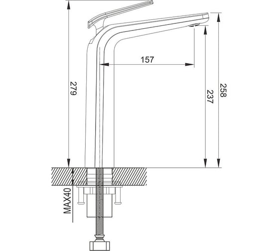 Смеситель для раковины Rose R3911C