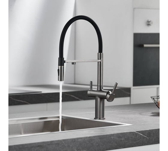 Смеситель для кухни с подключением фильтра питьевой воды Rose R358T