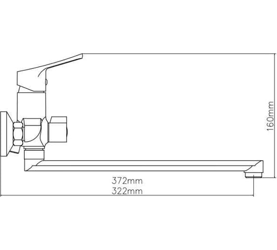 Смеситель для ванны ESKO Limassol LL31