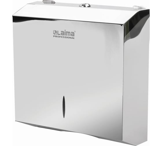 Диспенсер для полотенец LAIMA PROFESSIONAL INOX H2 Interfold нерж. сталь, зеркальный 605695 1
