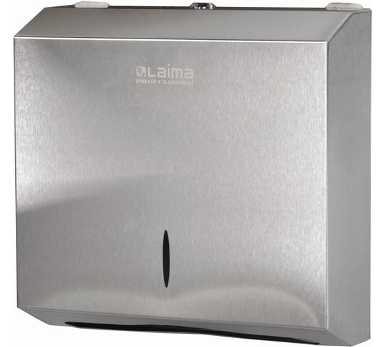 Диспенсер для полотенец LAIMA PROFESSIONAL INOX H2 Interfold нержавеющая сталь, матовый 605694