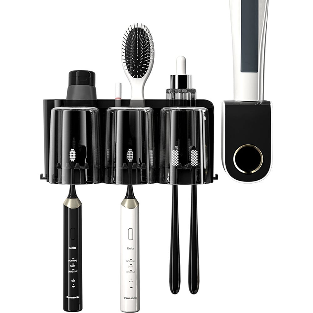 Держатель для зубных щеток с дозатором OQQI tb-holder-3bl - выгодная ...