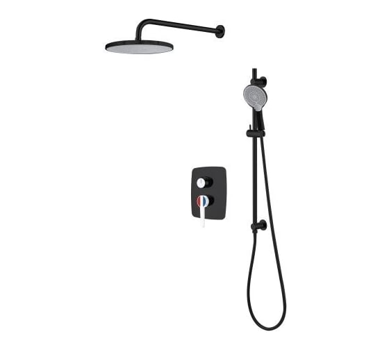 Душевая система a-five (Lt) D35, серия Rose черный + белый, А5-0856 1