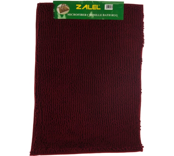 Коврик для ванной SIBO MULTISOFT 60х90 см, макароны бордо SI31019 1