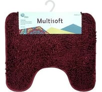 Коврик для туалета SIBO MULTISOFT 50х60 см, макароны бордо SI31031