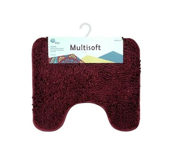 Коврик для туалета SIBO MULTISOFT 50х60 см, макароны бордо SI31031 1