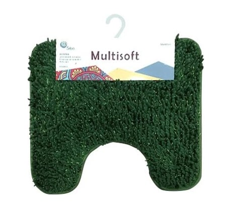 Коврик для туалета SIBO MULTISOFT 50х60 см, макароны, зелёный SI31033