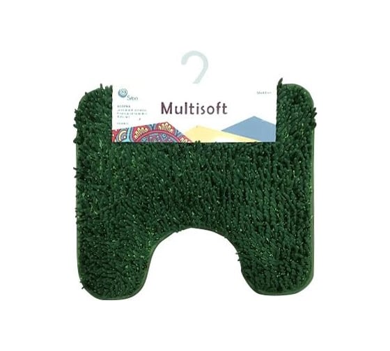 Коврик для туалета SIBO MULTISOFT 50х60 см, макароны, зелёный SI31033 1