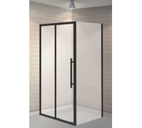 Ограждение душевое ESBANO ESF-108PS-B черный ESOGF108PSB