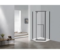 Ограждение душевое ESBANO ESS-90PR-B черный ESOGS90PRB
