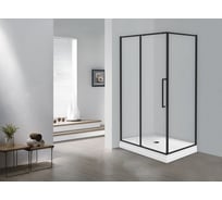 Ограждение душевое ESBANO ESS-128PS-B черный ESOGS128PSB