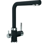 Смеситель для кухни Uperwood Quartz UPD-03_04, с каналом для фильтрованной воды, черный UPD-Q-03-04