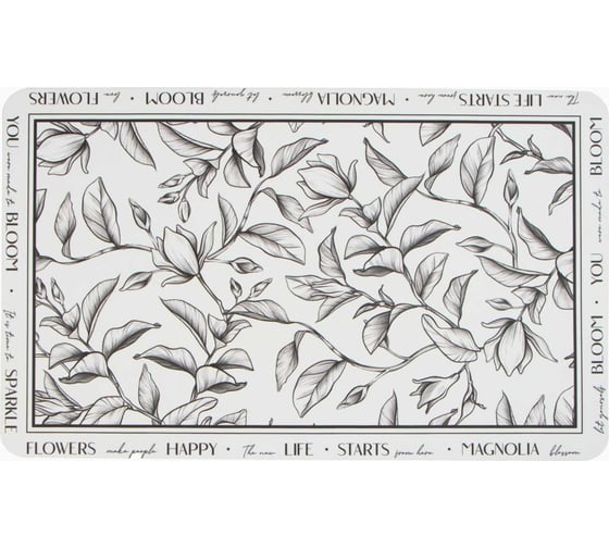Набор ковриков для ванной Этель Magnolia 2 шт, 48x78 см, 40x45 см 9829434