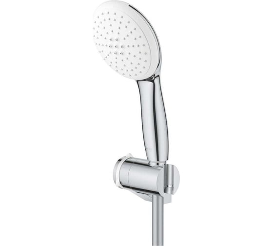 Душевой набор GROHE Tempesta 110 2 режима струи, круглый ручной душ, настенный держатель, шланг 1750 мм, 8.5 л/мин, хром 27601003 00000138273
