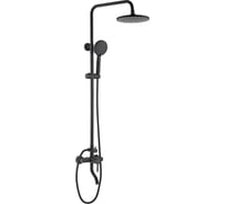 Душевая система со смесителем VESSEL Black VODA VST3000BL
