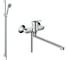 Смеситель Hansgrohe Logis однорычажный, с длинным изливом с душевым набором Crometta 85 Mono со штангой 90 см HGSET007 1