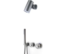 Душевой комплект встраиваемый (душ спот-форма) ЛИБЕРТИ, графит Bronze de Luxe 5011GG-S