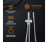 Душевая система с тропическим душем ORANGE штанга 970 мм S06cr 5