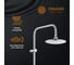 Душевая система с тропическим душем ORANGE штанга 970 мм S06cr 7
