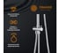 Душевая система с тропическим душем ORANGE штанга 970 мм S10cr 6