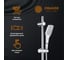 Душевая система с тропическим душем ORANGE штанга 970 мм S10cr 7