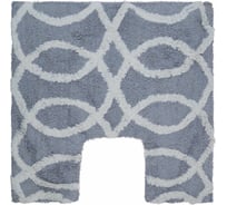 Коврик Fora для ванной комнаты, хлопковый, серый, Создавая мечты, с U-вырезом, 50х50 cm FOR-DA051-U 50GR