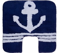 Коврик Fora для ванной комнаты, хлопковый, синий, ROYAL NAVY, с U-вырезом, 50х50 cm FOR-RN050-U 50