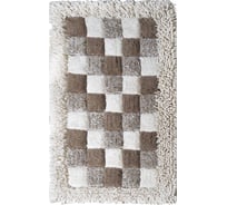 Коврик для ванной Fora Шахматы одинарный, натуральный хлопок, 50х80 cm 1845-1 80N