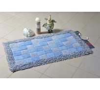 Коврик для ванной Fora Шахматы одинарный, голубой, 50х80 cm 1845-1 80BL