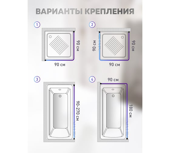 Карниз Fora алюминиевый, универсальный, хром 390KUAL