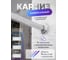 Карниз для ванной FORA алюминиевый, универсальный, хром, с потолочным креплением 390KUALH 2
