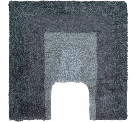 Коврик для ванной комнаты FORA LOFT хлопковый, серый, 50x50 cm FOR-LT052-U50