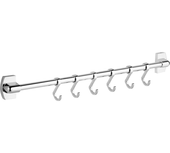 Крючки-бегунки Fora на рейлинге, 40 см, 6 шт. FOR-KB406 1