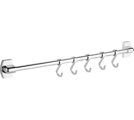 Крючки-бегунки Fora на рейлинге, 40 см, 5 шт. FOR-KB405